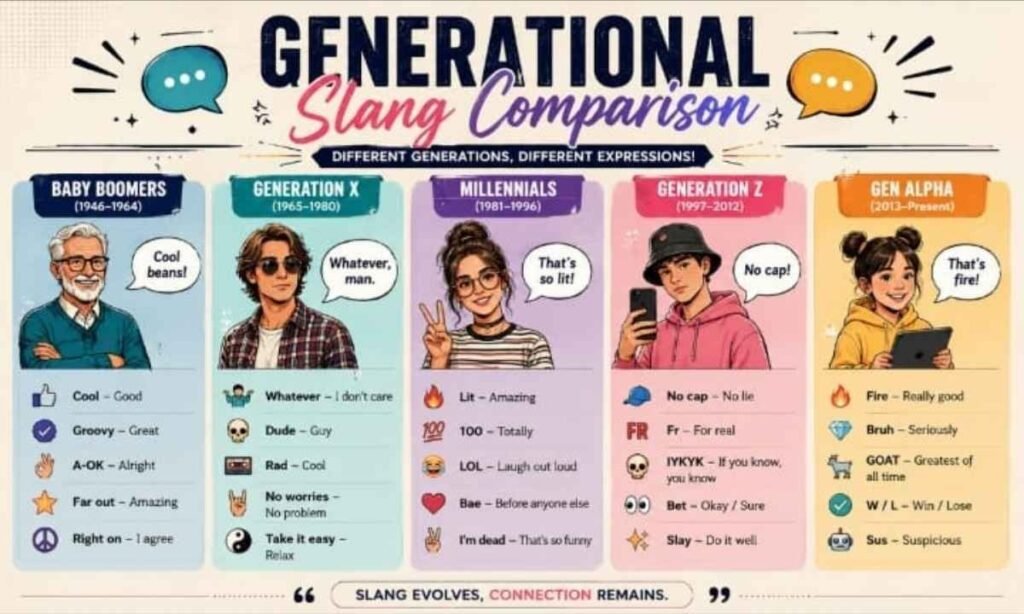 Generational Slang Comparison