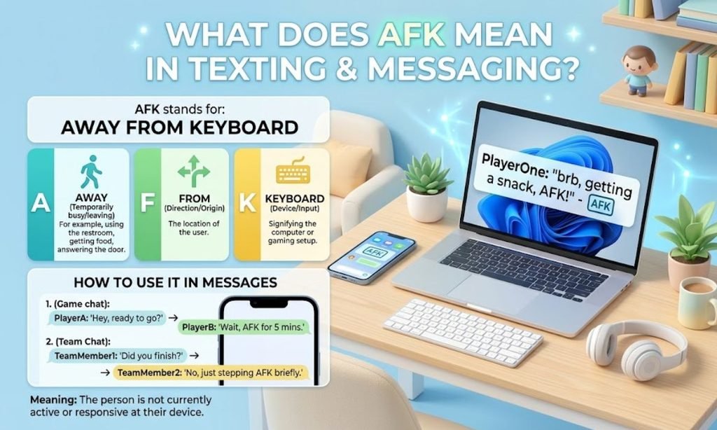 AFK Meaning in Texting and Messaging