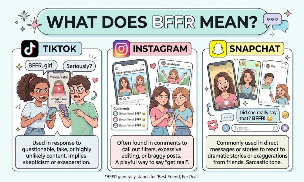 What Does BFFR Mean on TikTok, Instagram, and Snapchat