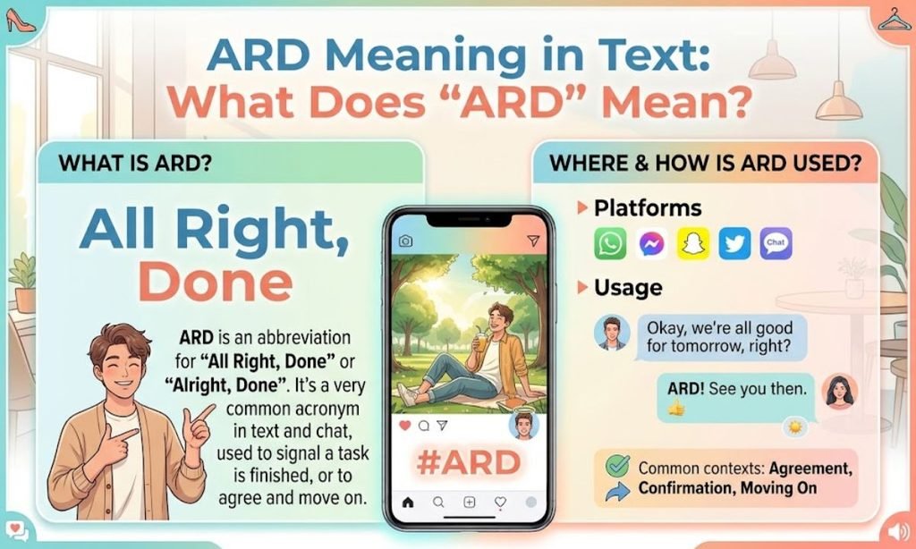 what does ard mean in text