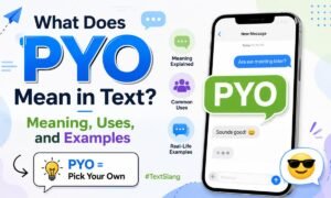 what does pyo mean in text