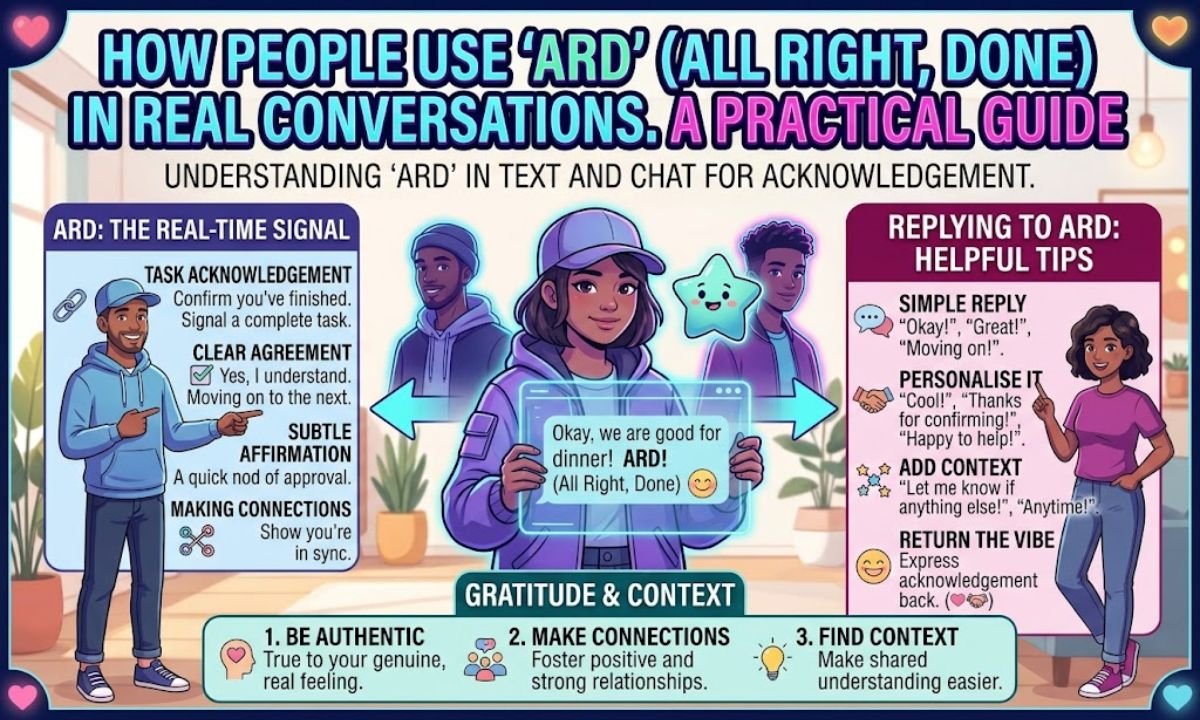 How People Use ARD in Real Conversations