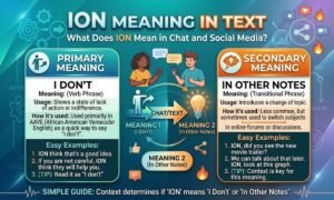 ion meaning in chat
