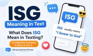 what does isg mean in text
