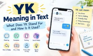 yk meaning in text